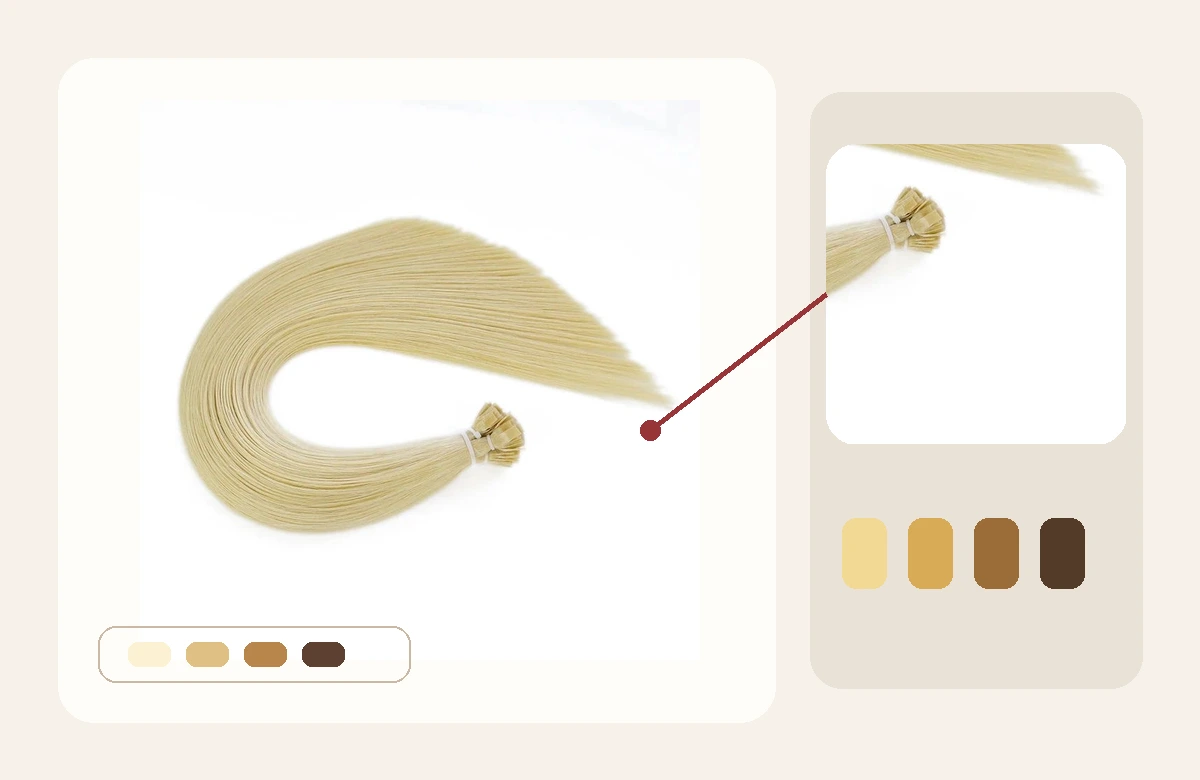 #22 Flat Tip Virgin Hair Extensions