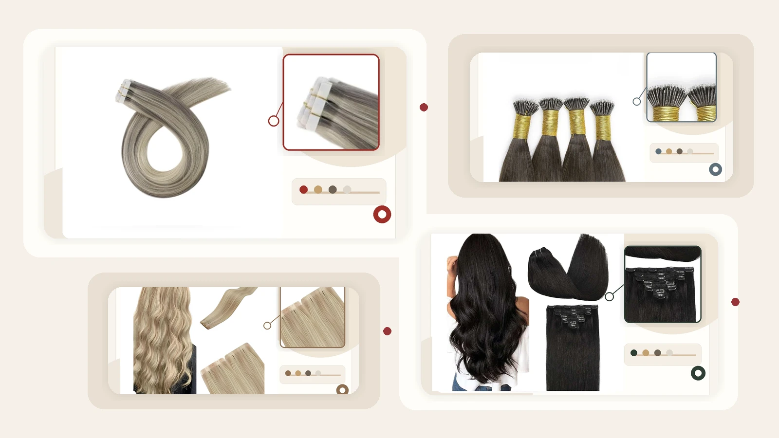 Human hair extension sample brief for wholesale buyers